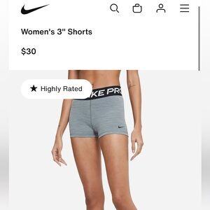 Women’s nike pro shorts